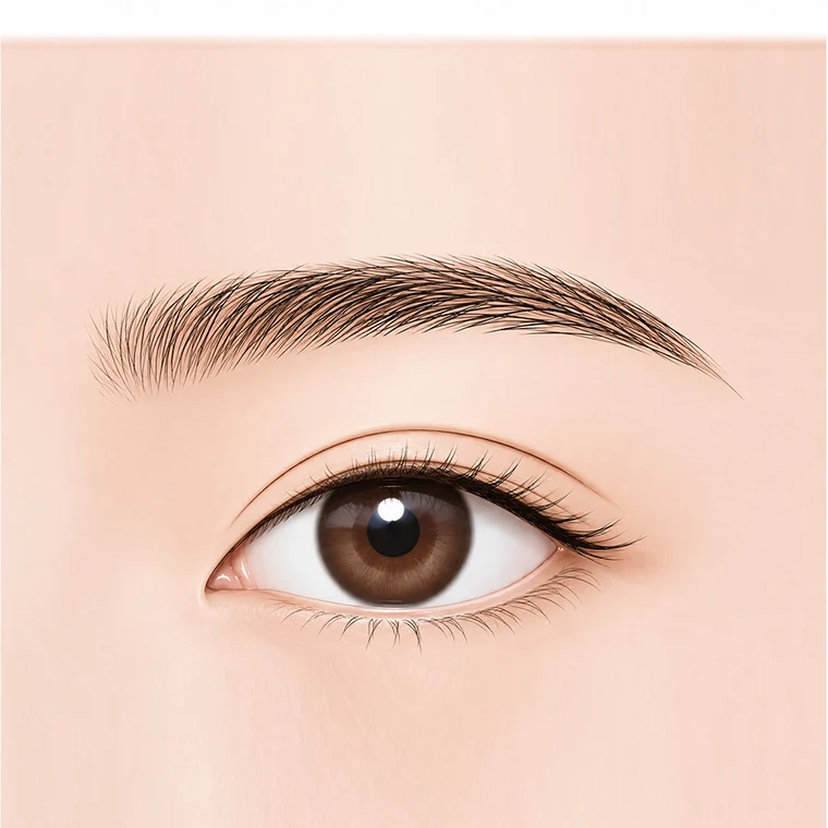 Ilustrasi Kelopak Mata Ganda Out-line