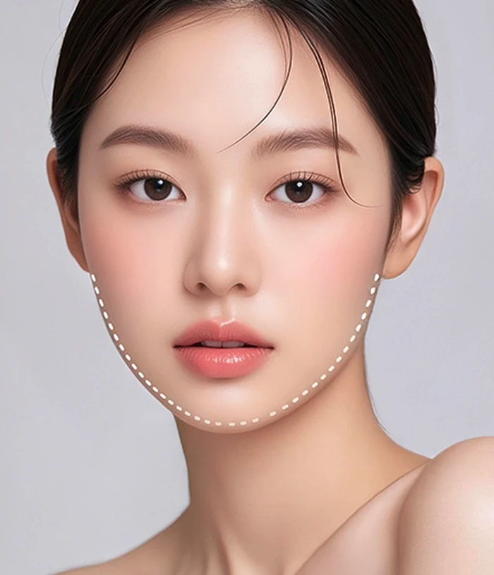 안면윤곽·양악수술 후 연부조직 처짐이 나타난 경우